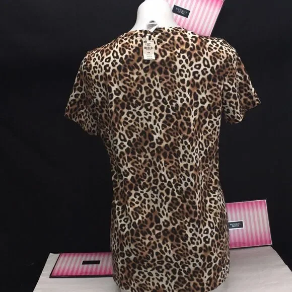đ„Victoriaâs SecretâPink shirts cheetahâszâxsânew - Picture 4 of 8